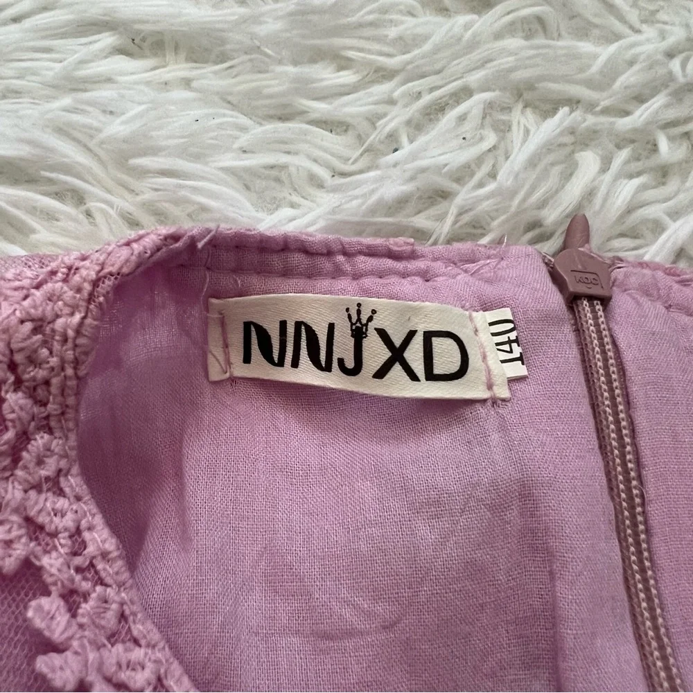 Elegant Pink Lace Kids Formal Dress - Picture 3 of 5